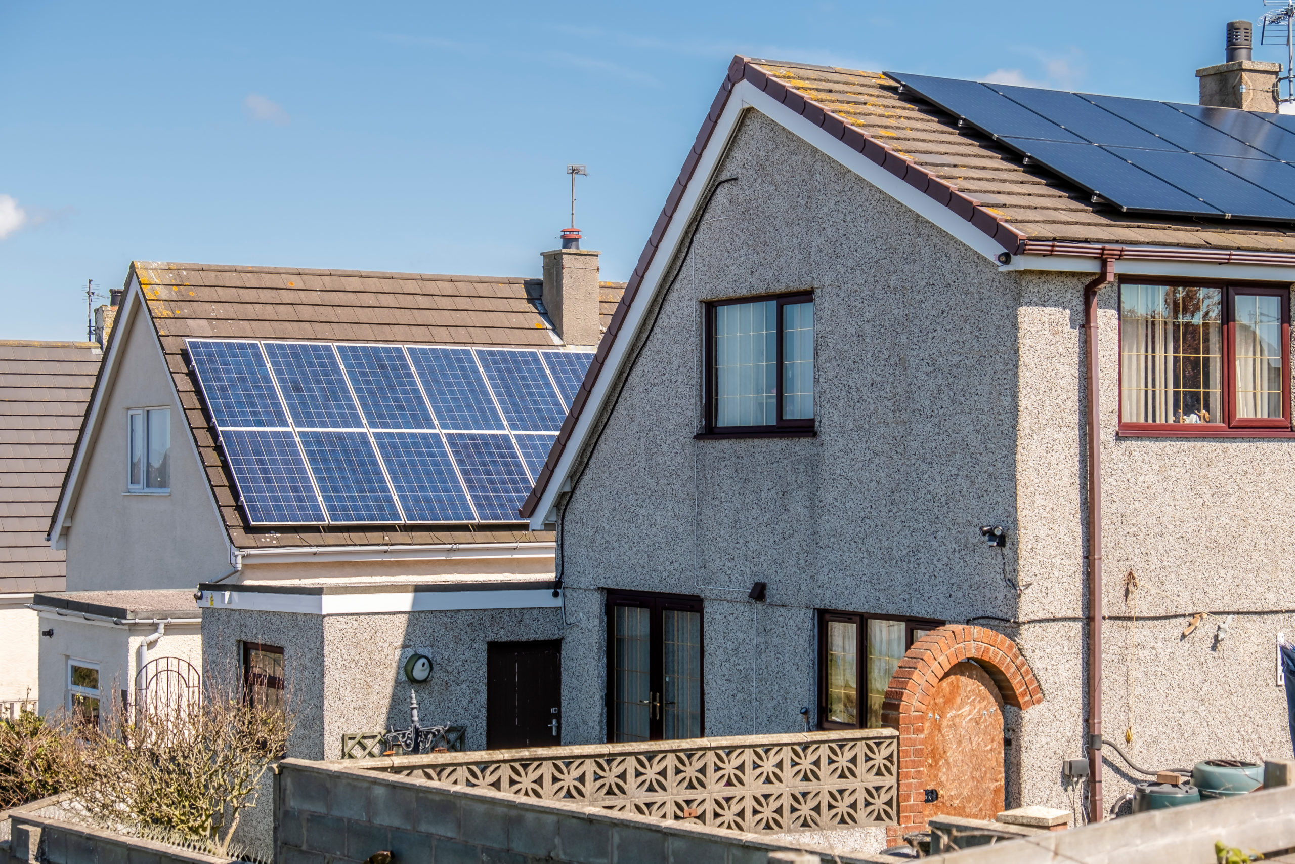 Solar panels on local homes