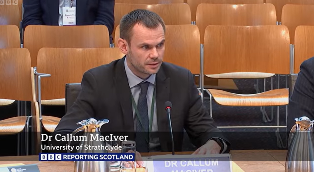 UKERC Researcher gives evidence on energy use of data centres in Scotland